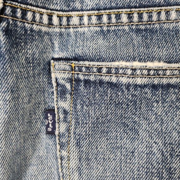 Levis Made & Crafted Jeans Womens 25 Blue Sticks Slim Fit Distressed Made Italy - Picture 10 of 14